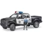 Preview: Bruder RAM 2500 police pickup truck with policeman