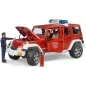 Preview: Bruder JEEP Wrangler Unlimited Rubicon Feuerwehrfahrzeug mit Feuerwehrmann