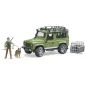 Preview: Bruder Land Rover Defender Station Wagon mit Förster und Hund