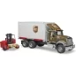 Preview: Bruder MACK Granite UPS Logistik-LKW mit Mitnahmestapler