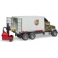 Preview: Bruder MACK Granite UPS logistics truck with mobile forklift