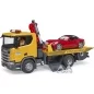 Mobile Preview: Bruder Scania Super 560R tow truck with light and sound module and roadster
