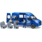 Mobile Preview: Bruder MB Sprinter Transfer with driver and passenger