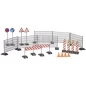 Mobile Preview: Bruder Construction accessories (ralings, site signs, pylons)