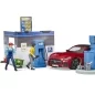 Mobile Preview: Bruder Bworld filling station with vehicle and carwash