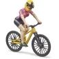 Preview: Bruder Bworld Mountainbike with female cyclist