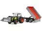 Preview: Bruder Claas Nectis 267 F with frontloader and tipping trailer