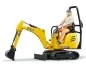 Preview: Bruder Bworld JCB Micro excavator 8010 CTS and construction worker