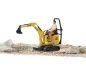 Preview: Bruder Bworld JCB Micro excavator 8010 CTS and construction worker