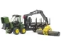 Preview: Bruder John Deere 1210E Forwarder with 4 trunks and grab