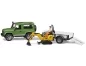 Preview: Bruder Land Rover Defender with trailer, CAT and man