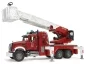 Preview: Bruder MACK Granite fire engine with slewing ladder and water pump