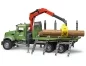 Preview: Bruder MACK Granite Timber truck with loading crane and 3 trunks