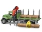 Preview: Bruder MACK Granite Holztransport-LKW mit 3 Baumstämmen