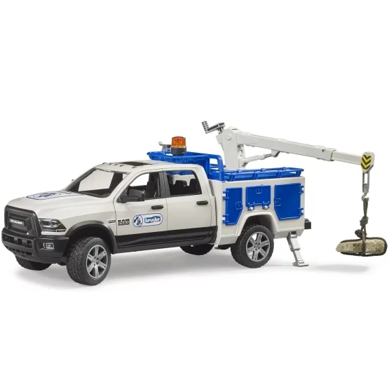Bruder RAM 2500 service truck with rotating beacon