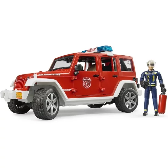 Bruder JEEP Wrangler Unlimited Rubicon fire engine with fireman