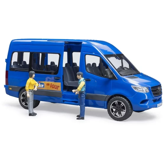 Bruder MB Sprinter Transfer with driver and passenger