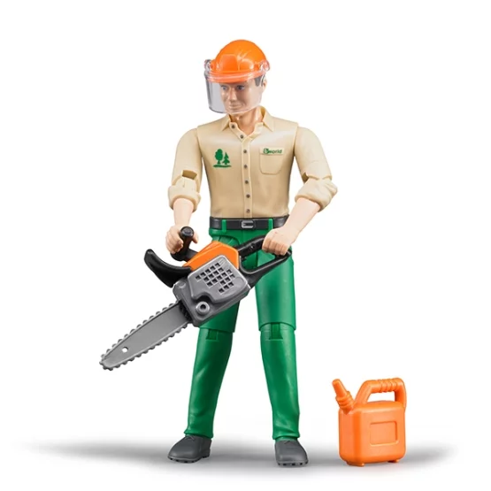 Bruder Bworld Forestry worker with accessories