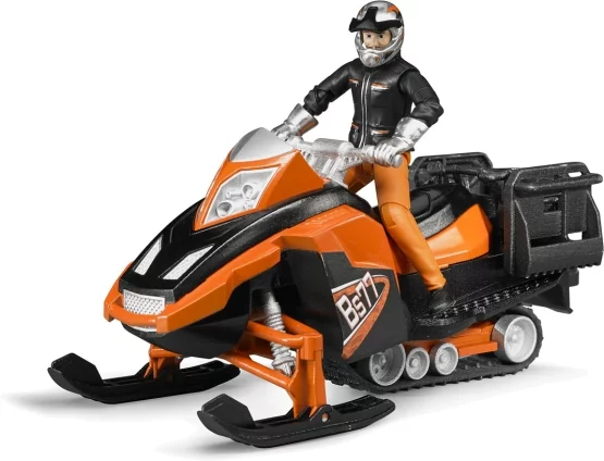 Bruder Snowmobil with driver and accessories