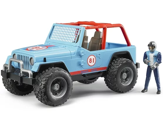 Bruder Jeep Cross Country Racer blue with driver