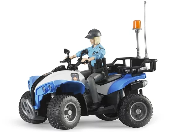 Bruder Police-Quad with Policewoman and accessories