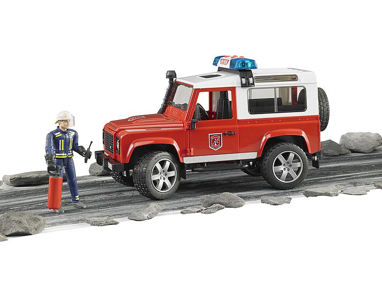 Bruder Land Rover Feuerwehr-Einsatzfahrzeug 02596 