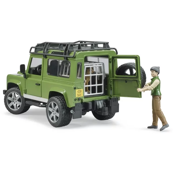 Bruder Land Rover Defender Station Wagon mit Förster und Hund