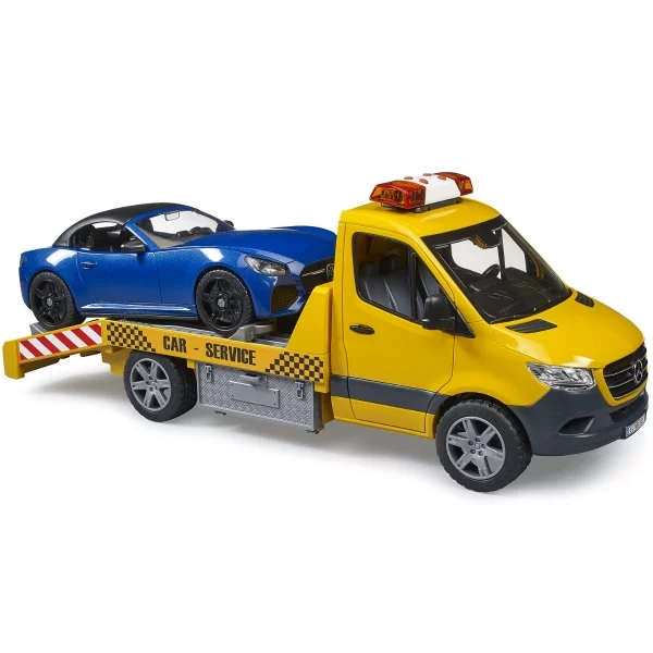Bruder MB Sprinter Autotransporter mit Light & Sound Modul und Bruder Roadster
