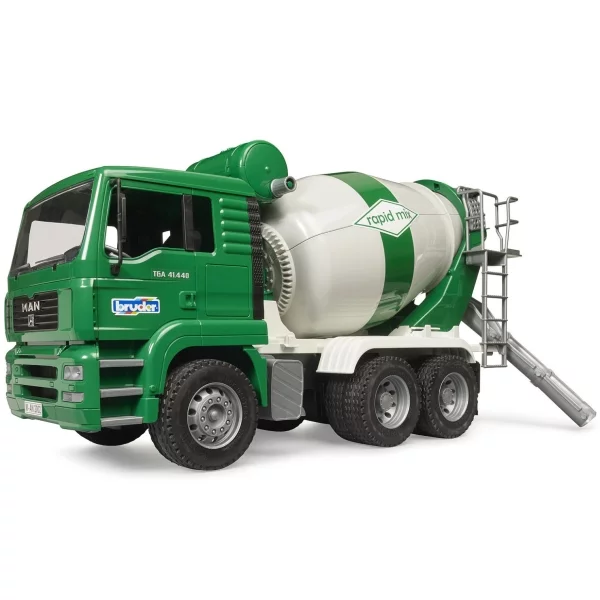 Bruder MAN TGA concrete mixer truck rapid mix