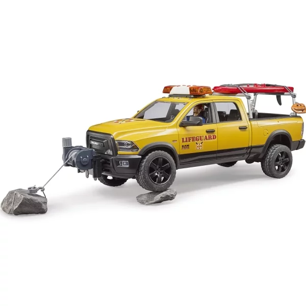 Bruder RAM 2500 power wagon lifeguard with figure, stand up paddle and light & sound module