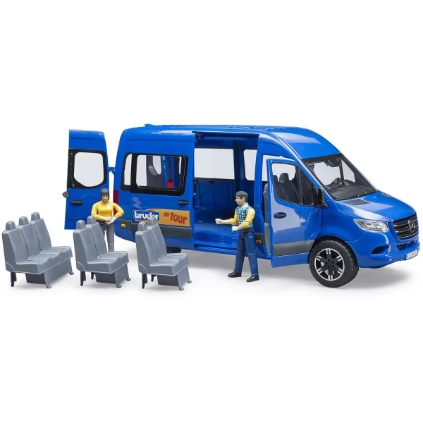 Bruder MB Sprinter Transfer with driver and passenger