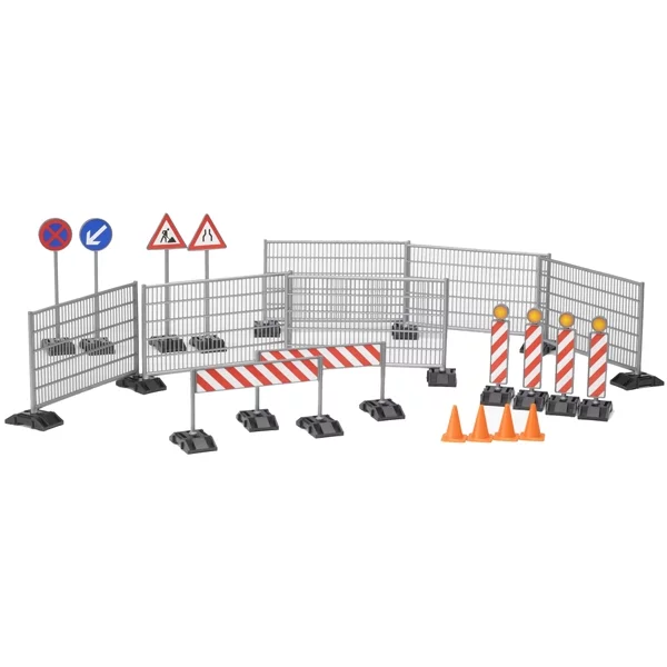 Bruder Construction accessories (ralings, site signs, pylons)