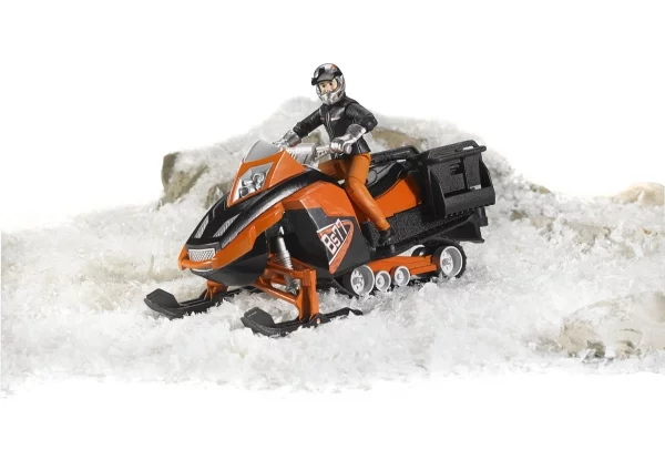 Bruder Snowmobil with driver and accessories
