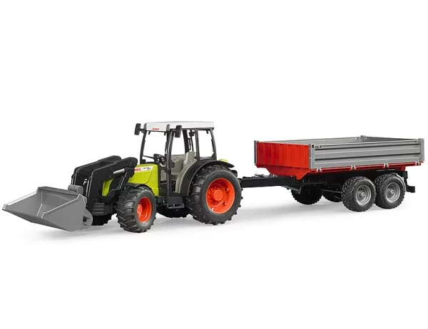 Bruder Claas Nectis 267 F with frontloader and tipping trailer