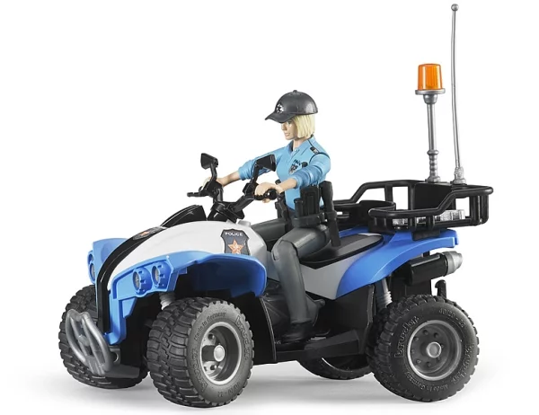 Bruder Polizei-Quad mit Polizistin und Ausstattung